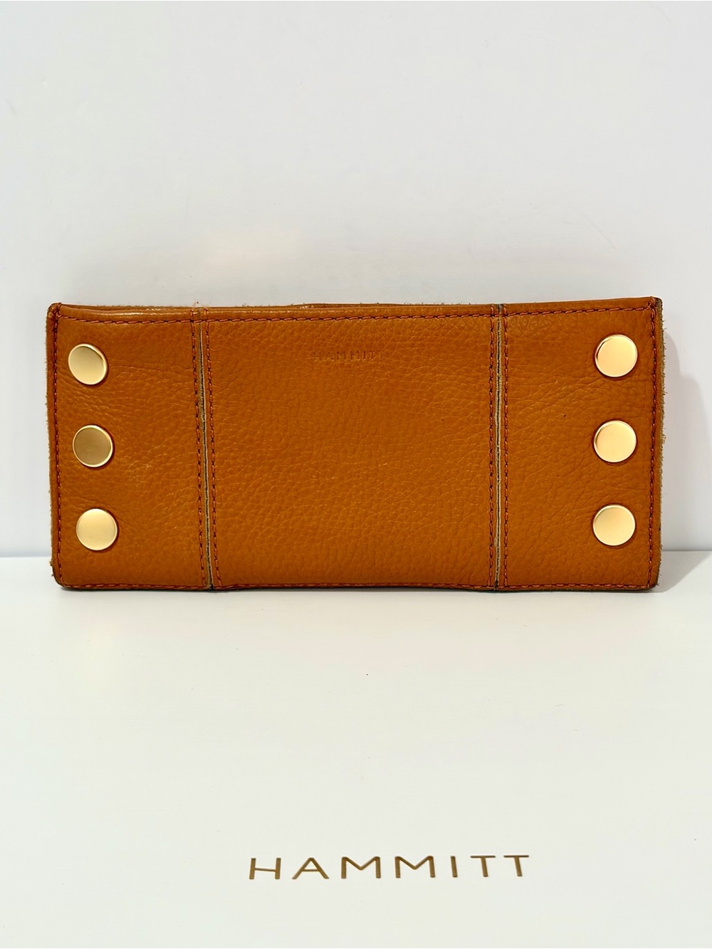 Hammitt 110 North Wallet in Nectar Tan with Brushed Gold Hardware